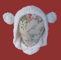 Image 1 of Snow White Beary Soft Hood/Cowl