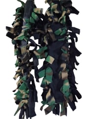 Image 2 of Camo/Black Double Thick Fleece Scarf