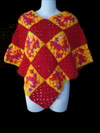 Image 1 of Granny Square Poncho Handcrafted