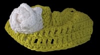 Image 2 of Crochet Cowl W/ Flower Accent