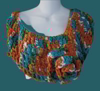 Image 2 of Cowl W/ Flower Accent Handmade