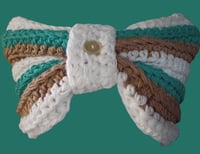 Image 2 of Striped Button Tie Cowl