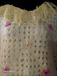 Image 2 of Yellow Granny Square Poncho Handmade