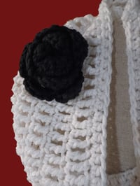Image 2 of Cowl w/ Flower Accent Crochet
