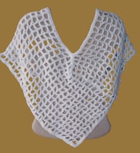 Image 2 of Child's Openwork Crochet Poncho