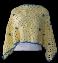 Image 3 of Yellow Granny Square Poncho
