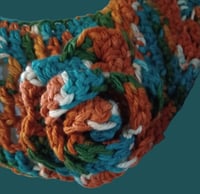 Image 3 of Cowl W/ Flower Accent Handmade