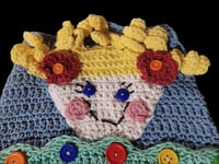 Image 4 of Curly Hair Doll Face Child's Purse