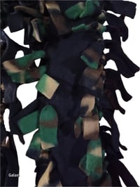 Image 4 of Camo/Black Double Thick Fleece Scarf