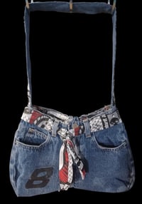 Image 1 of Handcrafted Re-imagined NASCAR Shoulder Bag #031