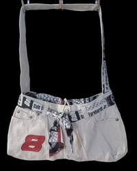Image 1 of Handcrafted Upcycled Nascar Shoulder Bag #027
