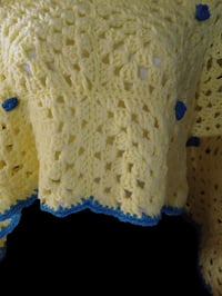 Image 4 of Yellow Granny Square Poncho