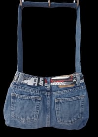 Image 2 of Handcrafted Re-imagined NASCAR Shoulder Bag #031