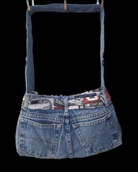 Image 2 of Handcrafted Upcycled Nascar Shoulder Bag