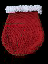 Image 1 of Red Santa Baby Blanket Cacoon