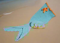 Image 1 of Mermaid Tail Snuggle Sack &amp; Hat