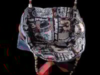 Image 2 of Handcrafted Upcycled Nascar Shoulder Bag #028