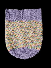 Image 2 of Purple With Pastel Color Blanket Sack