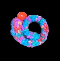 Image 3 of Child's Google Eyes Slap Bracelet Red/Multi