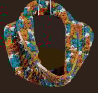 Image 1 of Handmade Multi Color Bulky Cowl