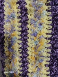 Image 2 of Handmade Purple &amp; Yellow Cowl Neck Scarf
