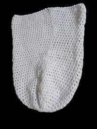 Image 4 of Black &amp; White Puppy Snuggle Sack with Hat