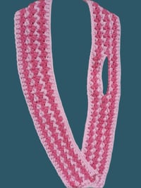 Image 2 of Child's Pink Handmade Keyhole Scarf