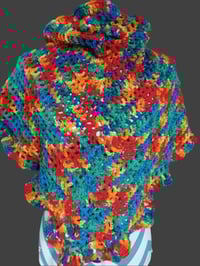 Image 4 of Hand Crochet Triangle Shawl/Scarf