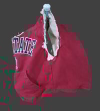 Image 1 of OSU Buckeye's Sweatshirt Remade Bag
