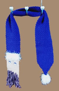 Image 1 of Purple Santa Face Scarf Handmade