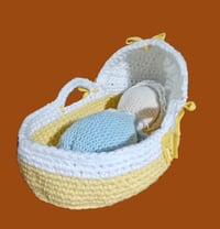 Image 1 of Handmade Doll Bed Basket