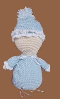 Image 1 of Blue Baby Bunting Plush Doll