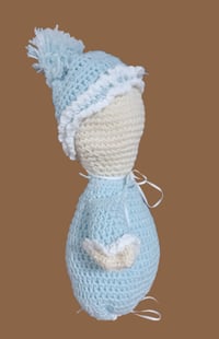 Image 2 of Blue Baby Bunting Plush Doll