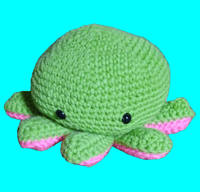 Image 1 of Flippy The Green Octopus Stuffed Toy