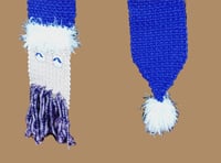 Image 3 of Purple Santa Face Scarf Handmade