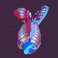 Image 2 of Multi Color Bunny Stuffy