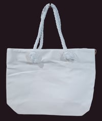 Image 2 of Owl Pair Canvas Tote Bag