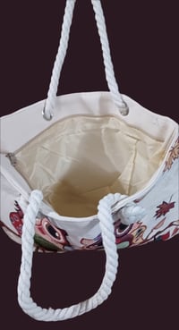 Image 3 of Owl Pair Canvas Tote Bag