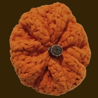 Image 2 of Orange Crochet Pumpkin