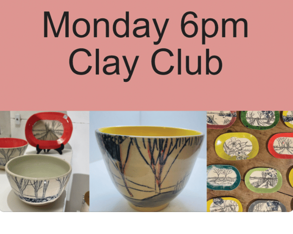 Image of Clay Club Mondays 6 - 8pm