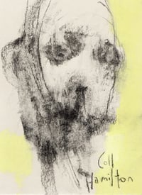 Image 2 of Downstream - Charcoal and Acrylic Paint on Paper 