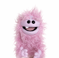 The CHOMPER Critter Monster Puppet in Shag Pink