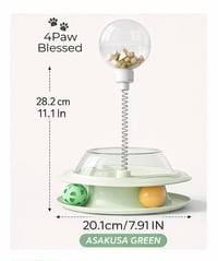 Image 2 of Juguete Interactivo Dispensador de Premios para Gatos — Asakusa Green