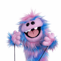 The CHOMPER Critter Monster Puppet in Stripes