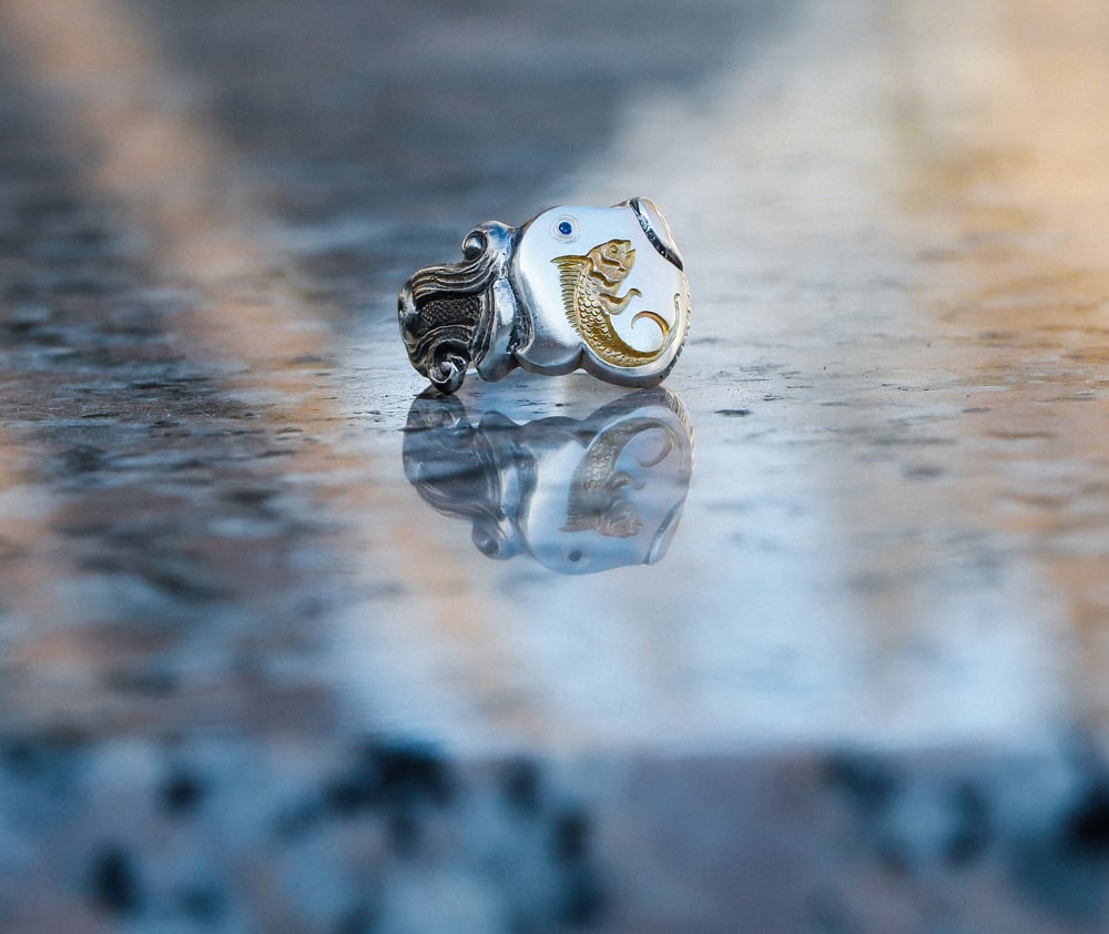 Image of Fish Signet Ring