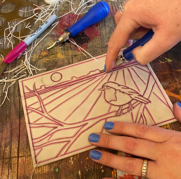 Image of Linoprint Workshop 25th April 2026