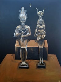 Image 1 of "Kemetic Trinity" Original Painting 