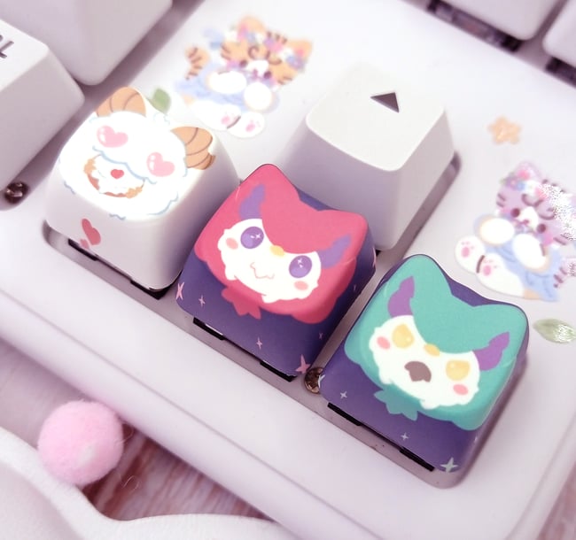 ✦Xayah and Rakan keycaps✦