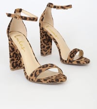 Image 2 of Lulus Taylor Leopard Suede Ankle Strap Heels