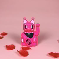 Fluro Clown 13cm Lucky Cat